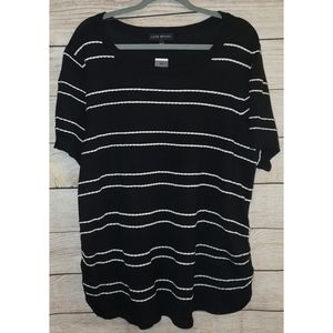 NWT Lane Bryant Striped Illusion Collection Top  Size 22/24